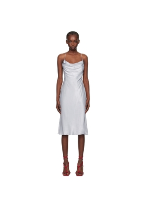 Dion Lee Blue Rivet Cowl Midi Dress