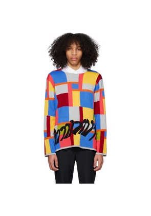 Comme des Garçons Homme Plus Multicolor Check Sweater