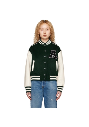 Axel Arigato Green Ivy Varsity Bomber Jacket