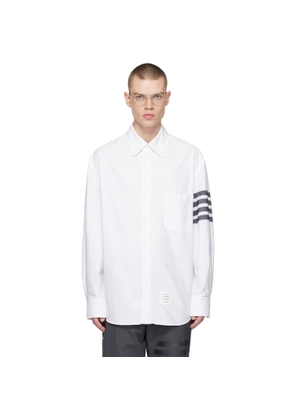 Thom Browne White 4-Bar Shirt