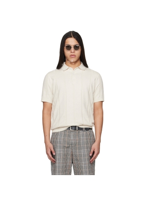 Barbour Off-White Wellburn Knitted Polo