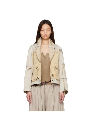 Isabel Marant Beige Julissa Cotton Bomber Jacket