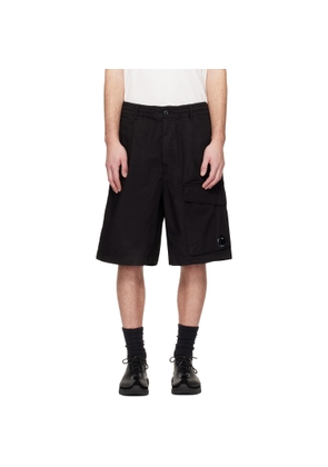 C.P. Company Black Micro-Reps Boxy Lens Shorts