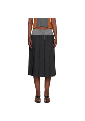 UNDERCOVER Gray UP1F1603-2 Midi Skirt