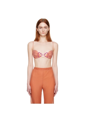Nensi Dojaka Pink Heart Bra