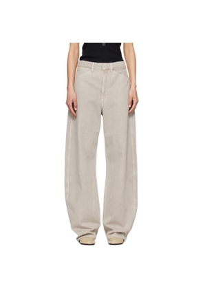 LEMAIRE Gray High Waisted Curved Jeans