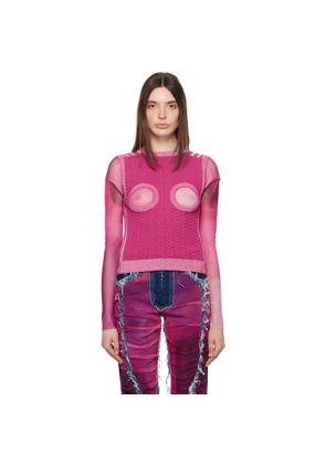 Paula Canovas Del Vas Pink Cutout Vest
