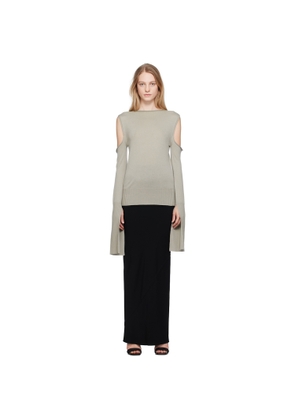 Rick Owens Off-White Cape Sleeve Sweater