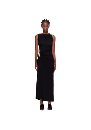 Bottega Veneta Black Viscose Jersey Maxi Dress