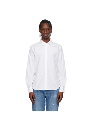 Maison Kitsuné White 'Maison Kitsuné' Handwriting Casual Shirt