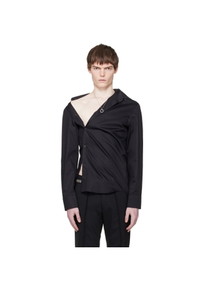 HODAKOVA Black Asymmetric Shirt