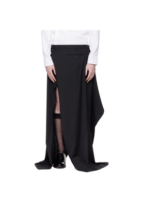 HODAKOVA Black Dropped Maxi Skirt