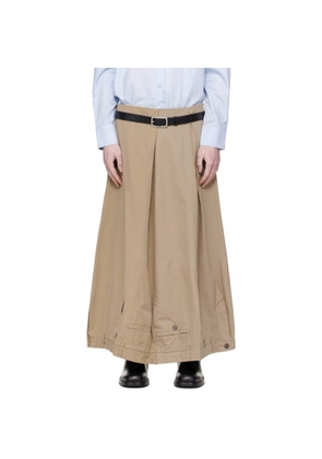 HODAKOVA Beige Upside Down Chinos Maxi Skirt