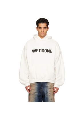 We11done White 'WE11DONE' Hoodie