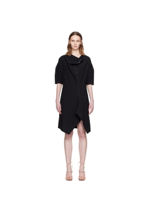 LEMAIRE Black Soft Collar Tube Minidress
