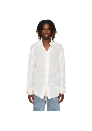 Edward Cuming Off-White Kitchen Curtain Shirt