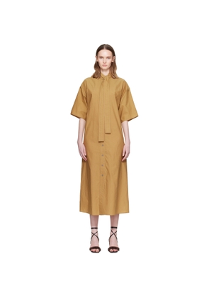 LEMAIRE Tan Reversible Tube Midi Dress
