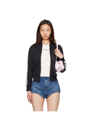 Palm Angels Black Classic Logo Track Bomber Jacket