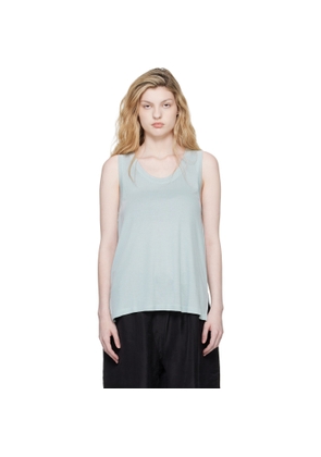 Studio Nicholson Blue Votan Jersey Tank Top