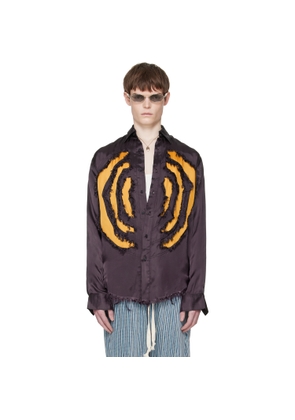 Edward Cuming Purple Vortex Lung Shirt