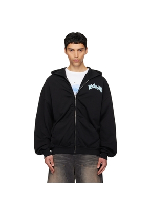 We11done Black Angel Rock Zip-Up Hoodie
