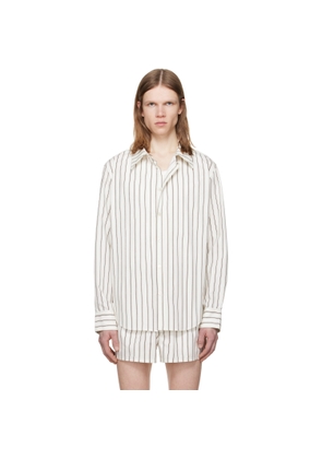 LGN Louis Gabriel Nouchi Off-White Classic Cotton Shirt