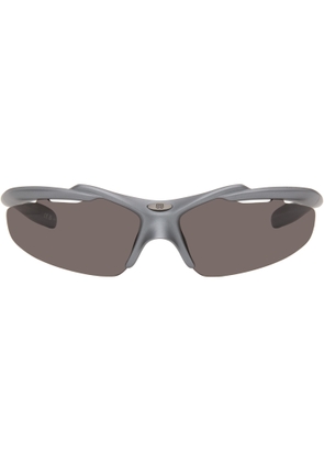 Balenciaga Gray Turbo D-Frame Sunglasses