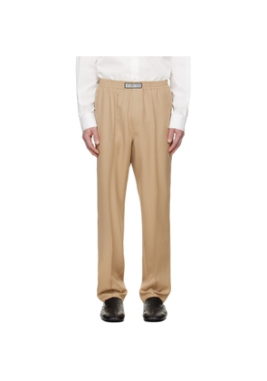 LGN Louis Gabriel Nouchi Beige Wool Jogging Track Pants