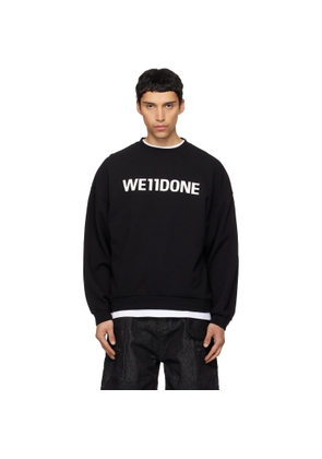 We11done Black 'WE11DONE' Sweatshirt