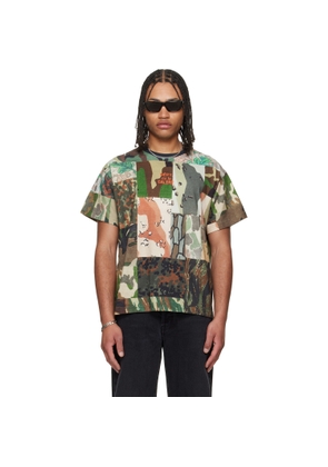Gallery Dept. Khaki Mixed Camo T-shirt