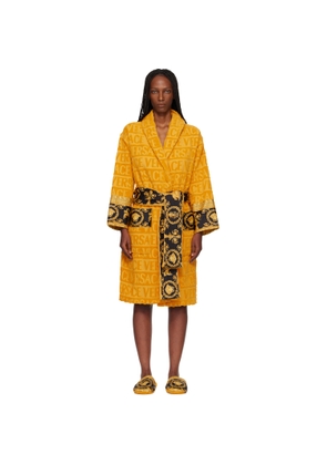 Versace Yellow 'I Heart Baroque' Bathrobe