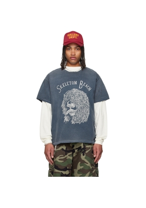 Gallery Dept. Gray Skeleton Beach Grit T-shirt