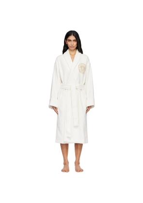 Versace White Medusa Gala Bathrobe