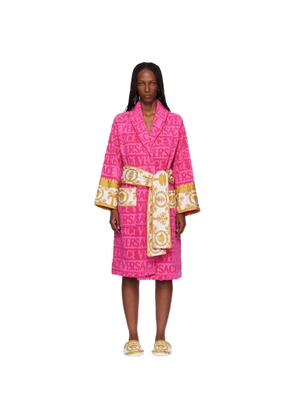 Versace Pink 'I Heart Baroque' Bathrobe