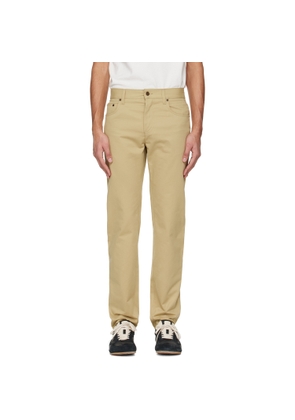 Burberry Beige Logo Patch Jeans