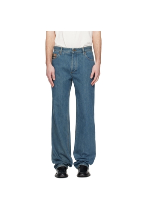 Burberry Blue Check Pocket Jeans