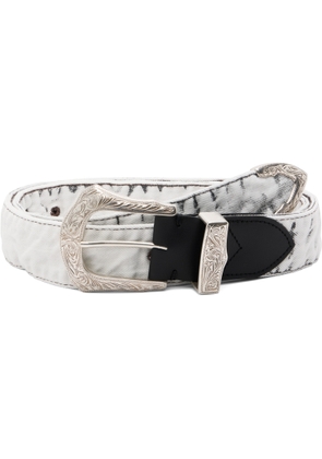 Toga Pulla White Denim Wide Belt
