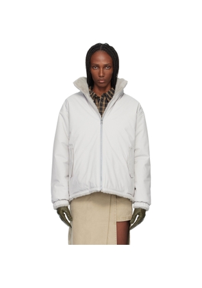 CPLUS Series Gray Two-Way Faux Fur Reversible Jacket