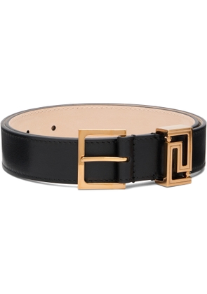 Versace Black Greca Goddess Leather Belt