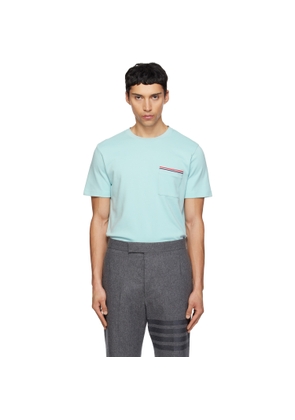 Thom Browne Blue Milano Cotton Oversized Pocket T-shirt