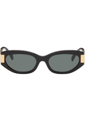 Versace Black Greca Cat-Eye Sunglasses
