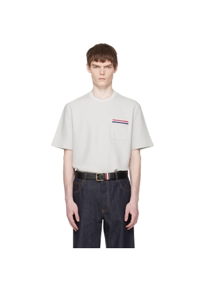 Thom Browne Gray Short Sleeve Pocket T-shirt