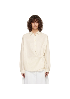 LE17SEPTEMBRE Off-White Side Twisted Shirt