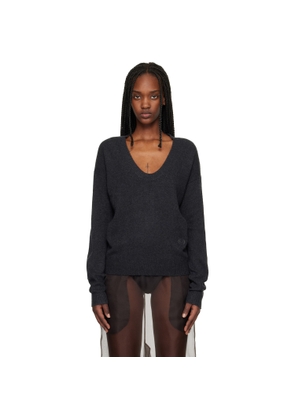 Commission Navy U Neck Sweater
