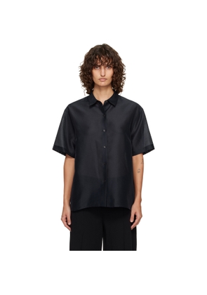 LE17SEPTEMBRE Navy Sheer Structured Shirt