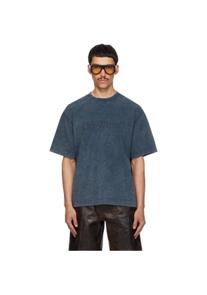 Off-White Navy Bookish Mar Skate T-shirt