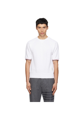 Thom Browne White Short Sleeve Raglan T-shirt