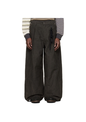 Song for the Mute Black Super Baggy Trousers