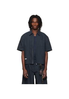 Song for the Mute Black Zip Up Workman Shirt