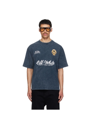 Off-White Navy Sporty 4 Skate T-shirt